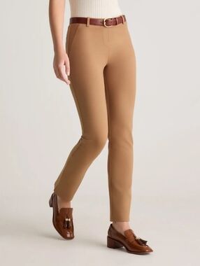 Quince Ultra-Stretch Ponte Straight Leg Pants Size Large